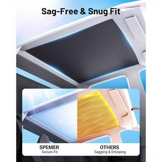 2pcs Upgraded Windshield & Roof Sunshade, Foldable Sun Shade Umbrella Compatible for Tesla Cybertruck 2024 2025, Sunshade Cover for UV, Sun and Heat Protection with Bendable Shaft, Storage Bag