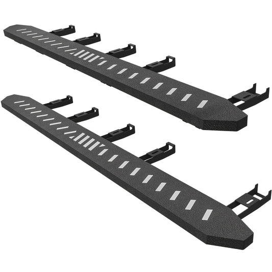 YZONA Running Boards Side Steps 2024 2025 for Tesla Cybertruck, Exterior Brackets Nerf Bar Step Rails Heavy-Duty Steel Accessories for Cyber Truckl