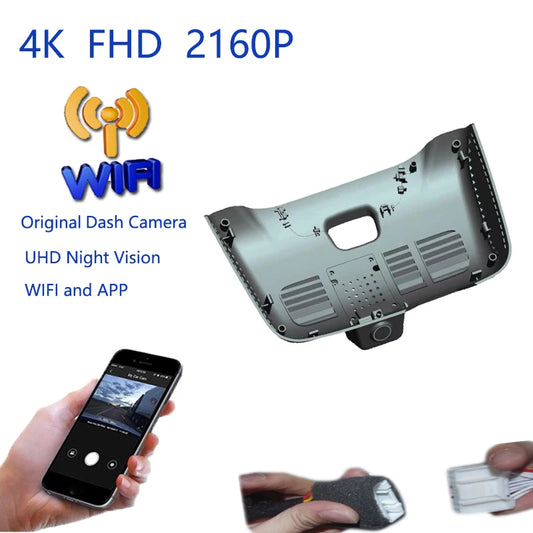 4K Plug And Play Car Video Recorder Wifi DVR Dash Camera For BYD TANG DM EV 2021 2022 2023 E2 2023 2024