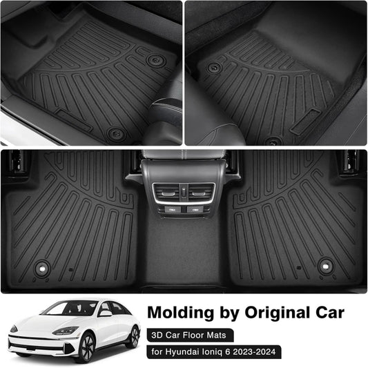 Hyundai Ioniq 6 All-Weather TPE Floor Mats (2023+)