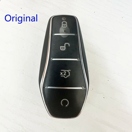 Original 4 Buttons 433MHZ For BYD QIN PLUS EV Yuan PLUS SON Car Keyless Samrt Remote Key ID46 Chip K2TF4-22C F4H