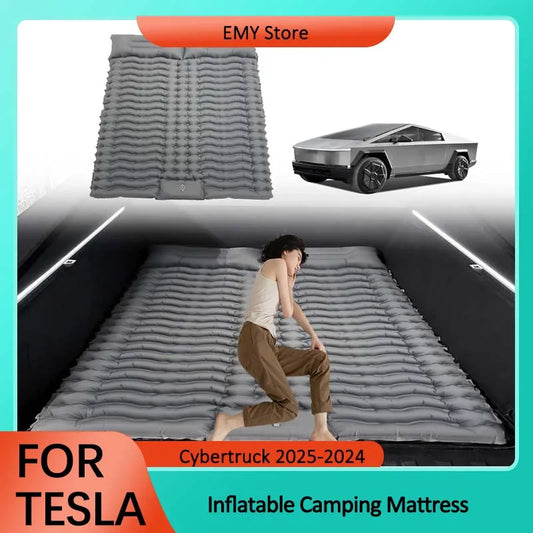 For Tesla Cybertruck 2025 2024 Accessories Inflatable Mattress Car Camping Traveling with Storage Bag