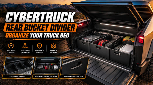 cybertruck trunk lower storage partition