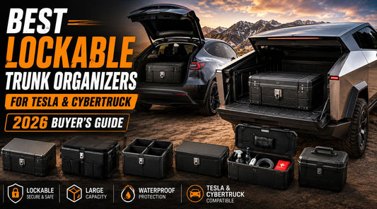 tesla trunk organizer with lock