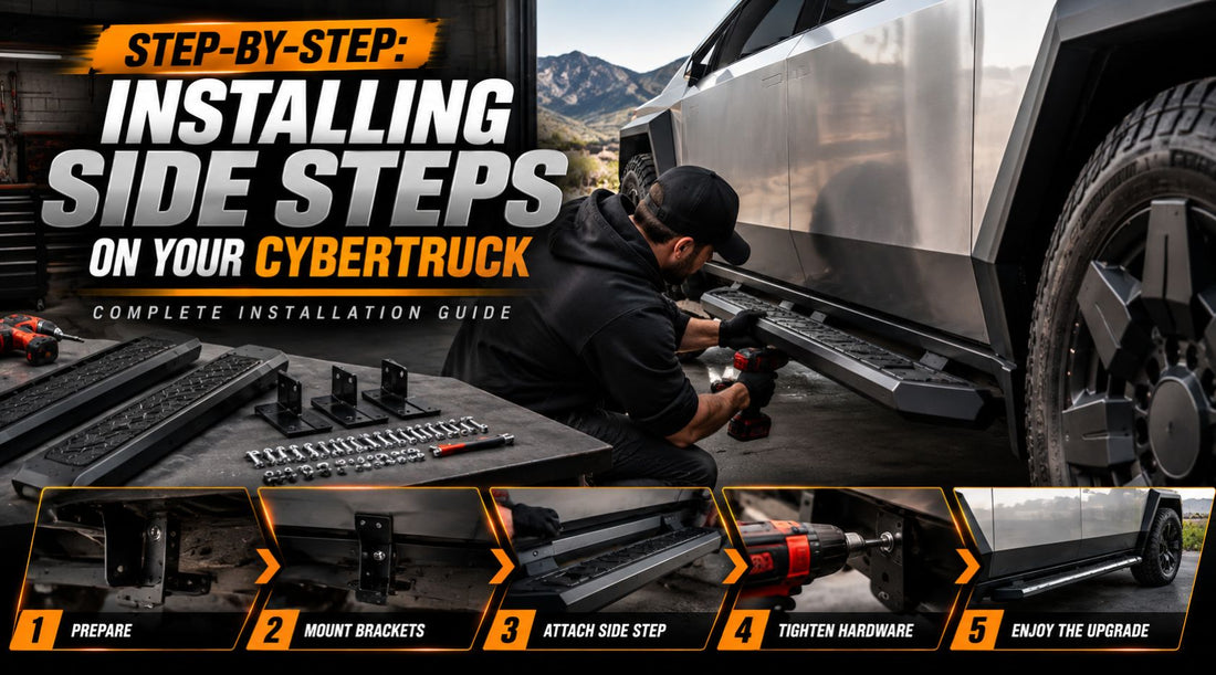 this running board and side step set