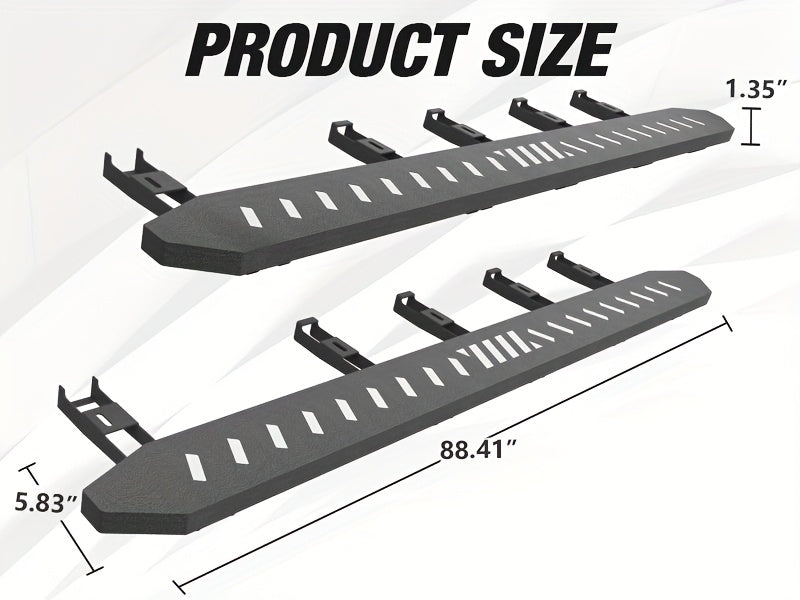 Cybertruck Running Boards — Heavy-Duty Steel Side Steps