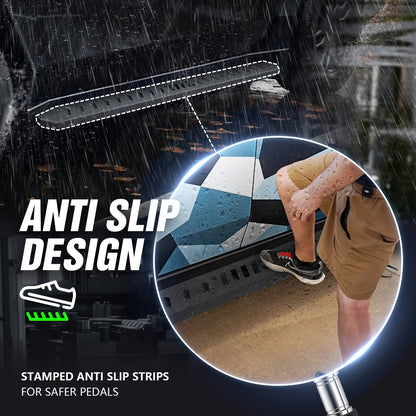 Cybertruck Running Boards — Heavy-Duty Steel Side Steps