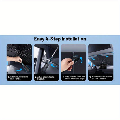 Cybertruck Windshield & Roof Umbrella Sunshade Set