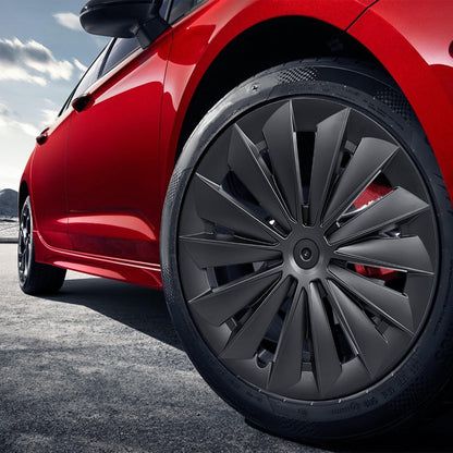 19" Blade-Style Wheel Covers — Matte Black, Tesla Model Y (2020–2024)