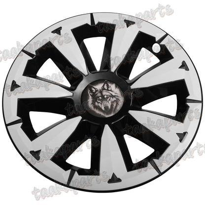 19" Blade-Style Wheel Covers — White, Tesla Model Y (2020–2024)