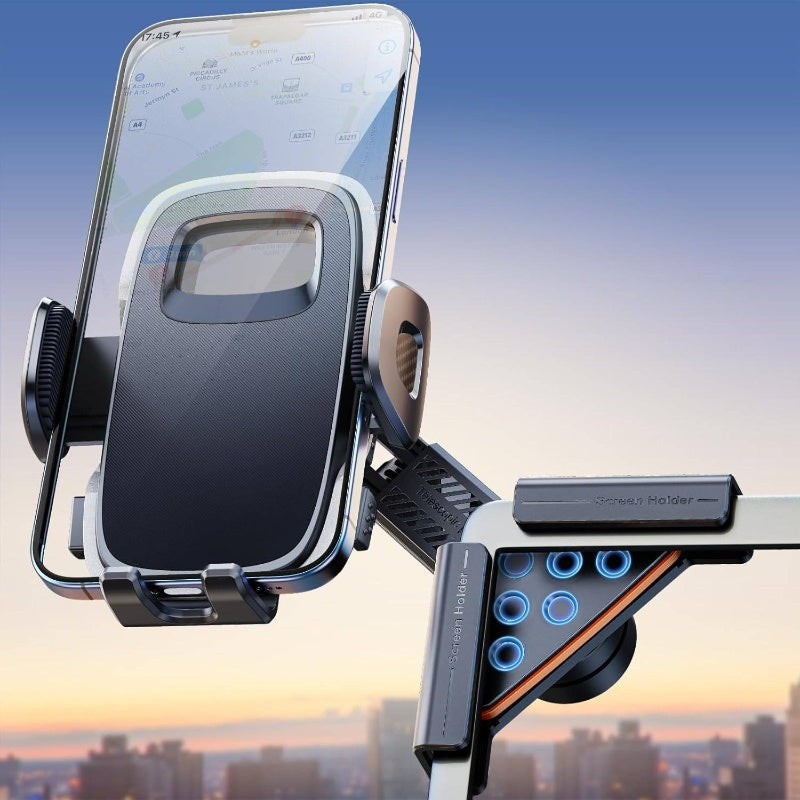 360° Screen-Clip Phone Mount — Tesla Model 3 / Y / X / Cybertruck