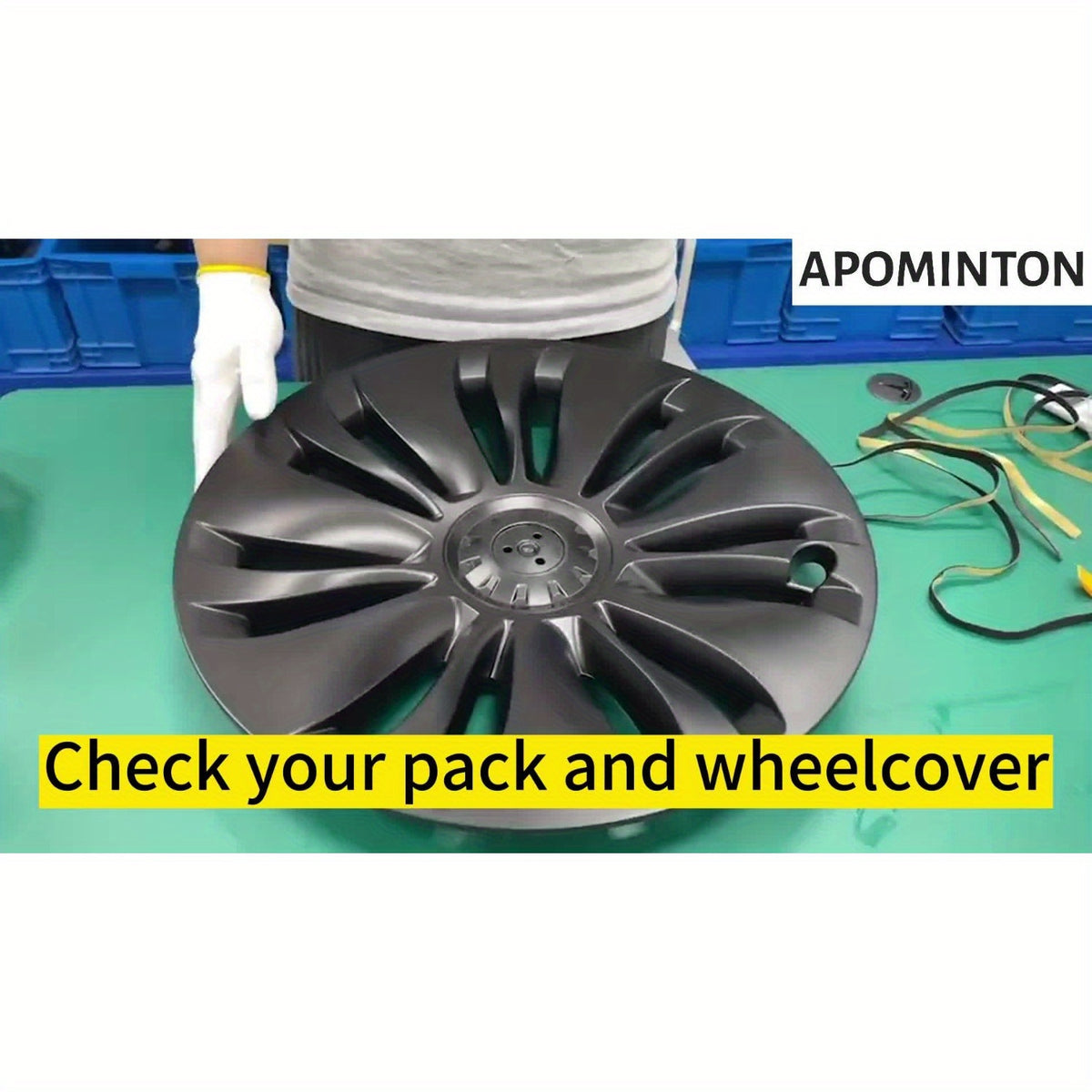 19" Blade-Style Wheel Covers — Matte Black, Tesla Model Y (2020–2024)