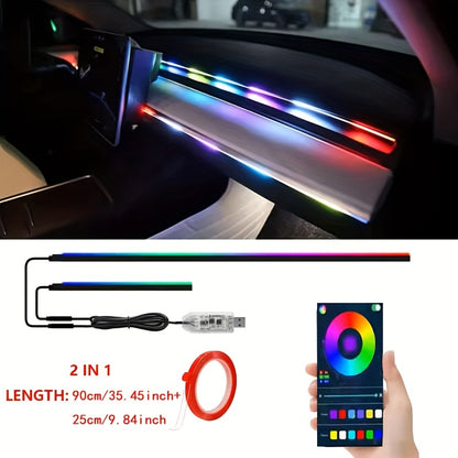 App-Controlled RGB Ambient Light Kit for Tesla
