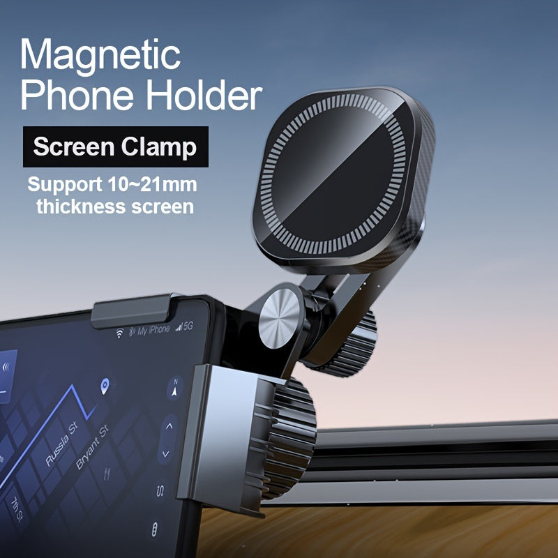 Magnetic Screen-Clamp Phone Holder — Tesla Model 3 / Y / S / X