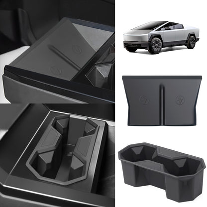Cybertruck Console Cup Holder Insert & Silicone Pad (2-Piece)