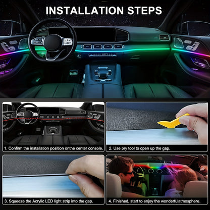 App-Controlled RGB Ambient Light Kit for Tesla