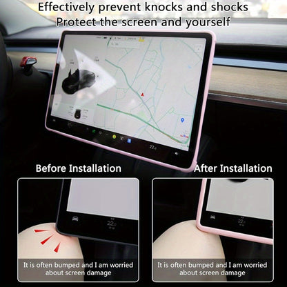 Console Upgrade Kit — Model 3 Highland & Model Y Juniper (Cup Insert, Screen Frame, Charging Mat)