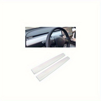 Center Console Wrap Kit — Piano White, Tesla Model 3 / Y (2017–2020)