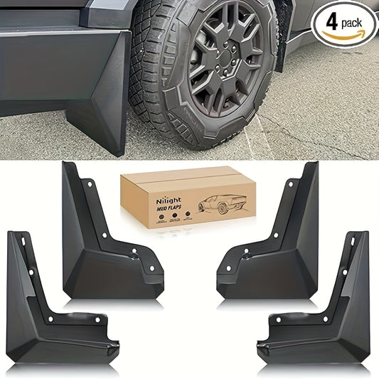 Nilight Fenders for Tesla Cybertruck 2023 2024 2025, No Drilling Required, Precision Fit for Exterior Accessories, Front And Rear Set