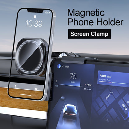 Magnetic Screen-Clamp Phone Holder — Tesla Model 3 / Y / S / X