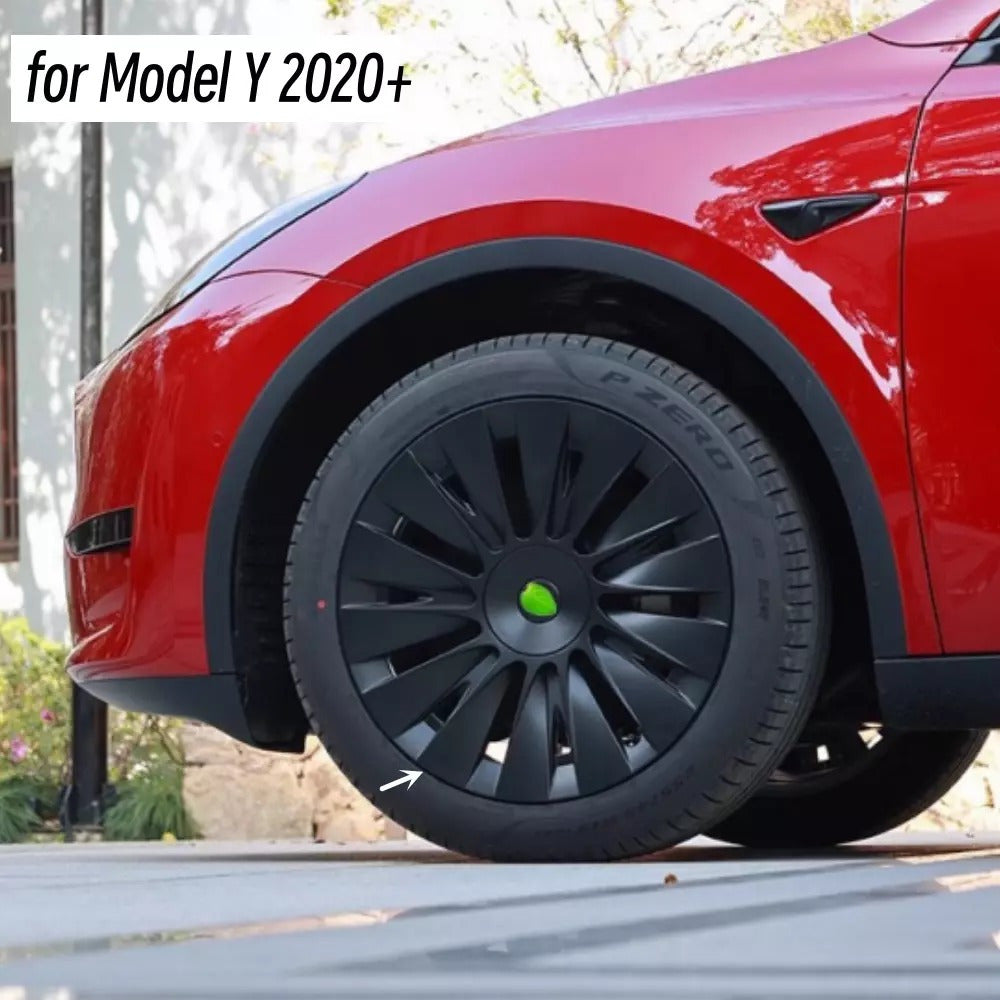 19" Induction-Style Wheel Covers — Tesla Model Y (2020–2024), Set of 4