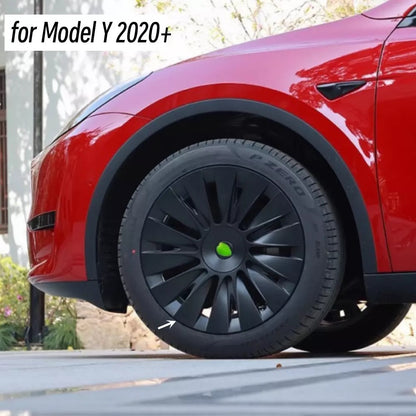19" Induction-Style Wheel Covers — Tesla Model Y (2020–2024), Set of 4