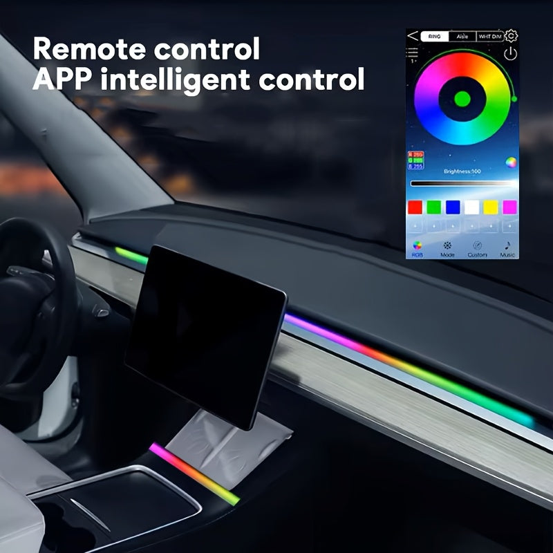 App-Controlled RGB Ambient Light Kit for Tesla