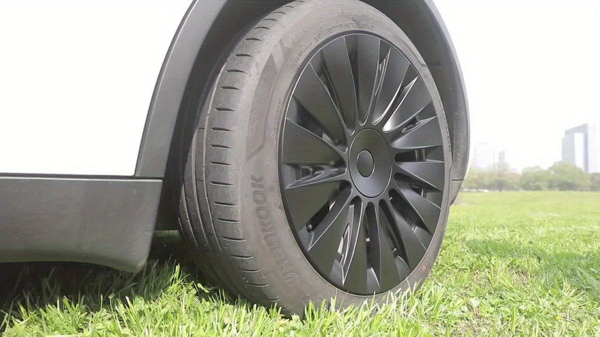 19" Induction-Style Wheel Covers — Tesla Model Y (2020–2024), Set of 4