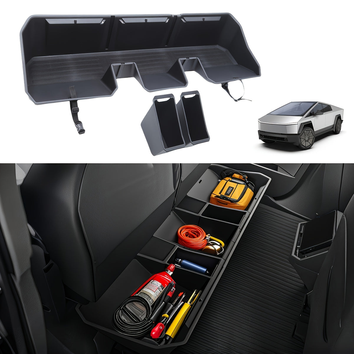 Cybertruck Rear Under-Seat Storage Box