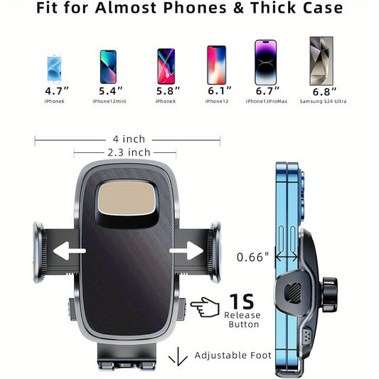 for Tesla Phone Mount Model 3 Model Y 2025 2024 2023 2022 2021 2020, 360 Swivel Car Accessories for Tesla Screen Phone Holder Stand, Fit for iPhone, for Samsung, Google, Android, Without Battery