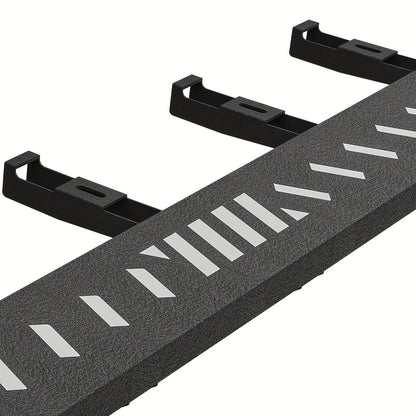 YZONA Cybertruck Running Boards — Polished Black (2-Piece)