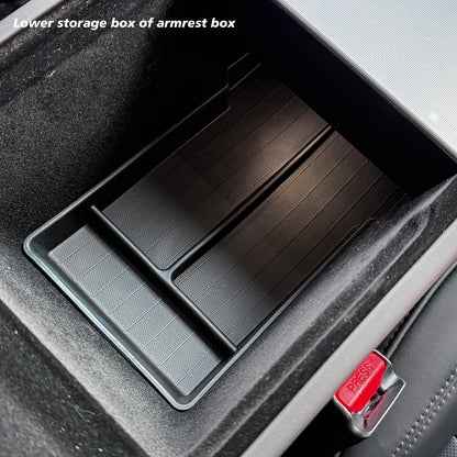 TESY Console & Armrest Storage Box — Tesla Model Y Juniper