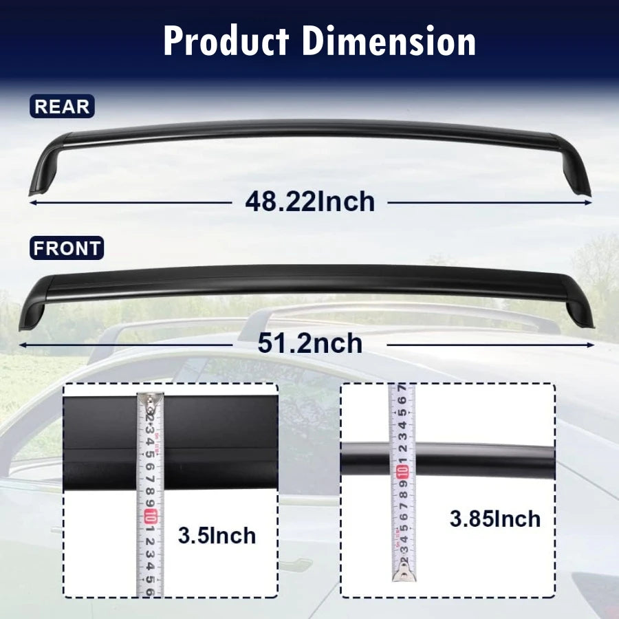 Lockable Kayak & Bike Roof Rack — Tesla Model Y (2020–2025)