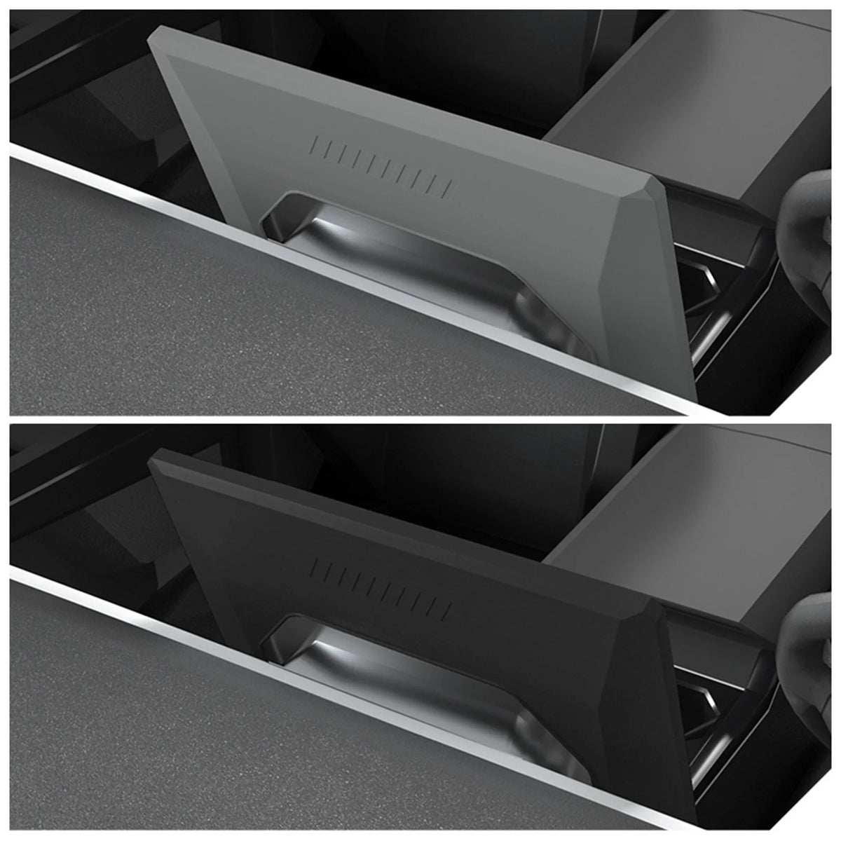 Cybertruck Center Screen Protector Frame — Silicone