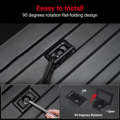 Cybertruck Bed Tie-Down Hooks — Aluminum (4-Pack)