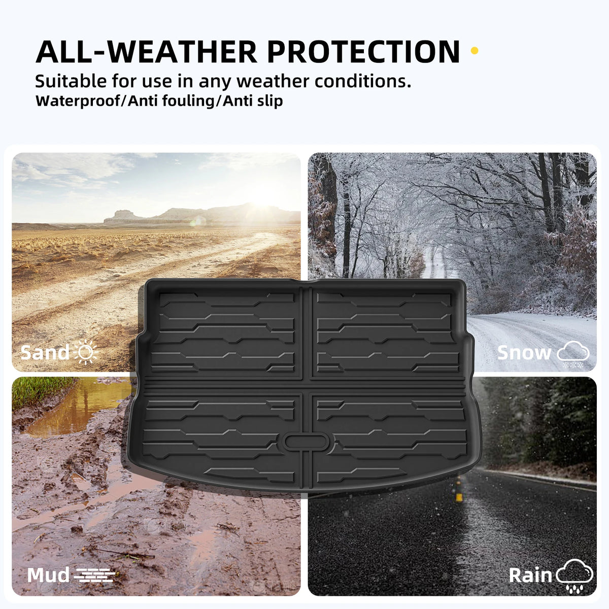 Chevrolet Bolt EV All-Weather TPE Floor Mats & Cargo Liner (2022–2023, not EUV)