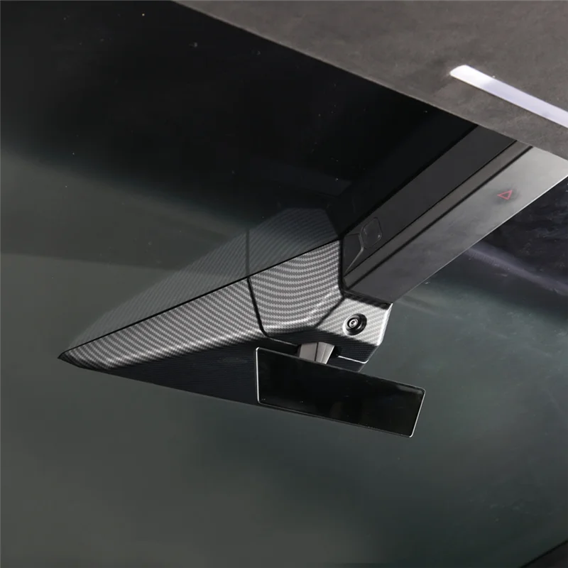 Cybertruck Front Roof Camera Cover — Matte Carbon Fiber