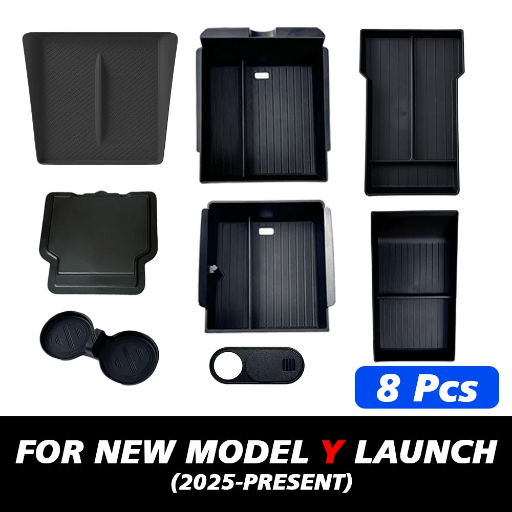 TESY Console & Armrest Storage Box — Tesla Model Y Juniper