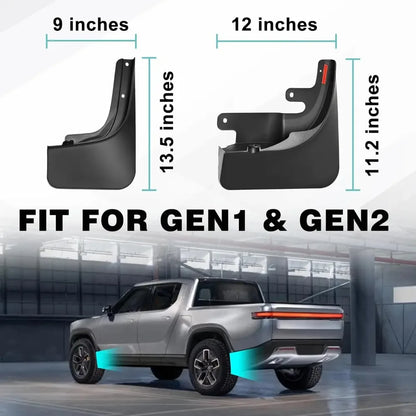Rivian R1T / R1S No-Drill Mud Flaps (2022–2026)