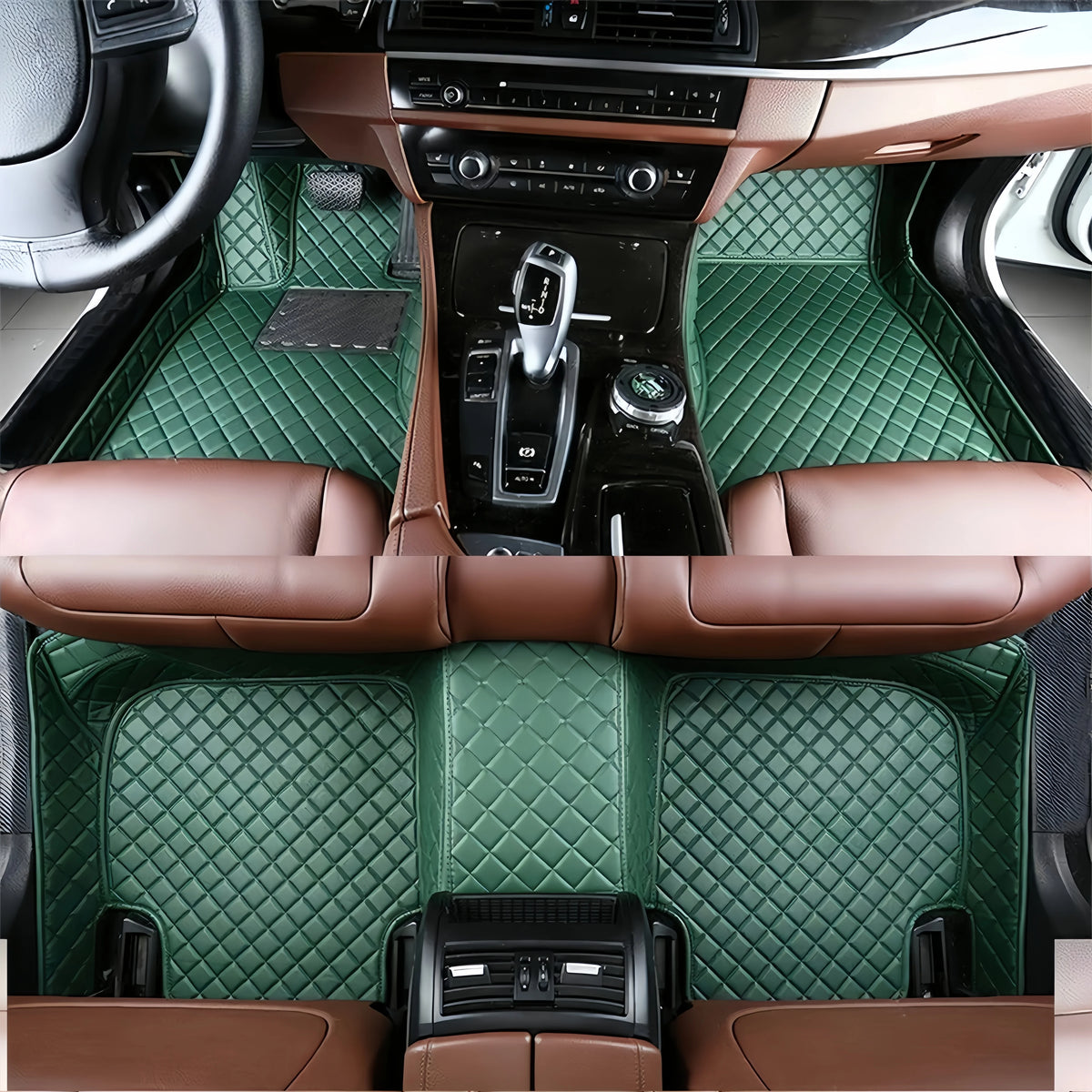 Ford F-150 Lightning All-Weather Leather Floor Mats (2022–2026)