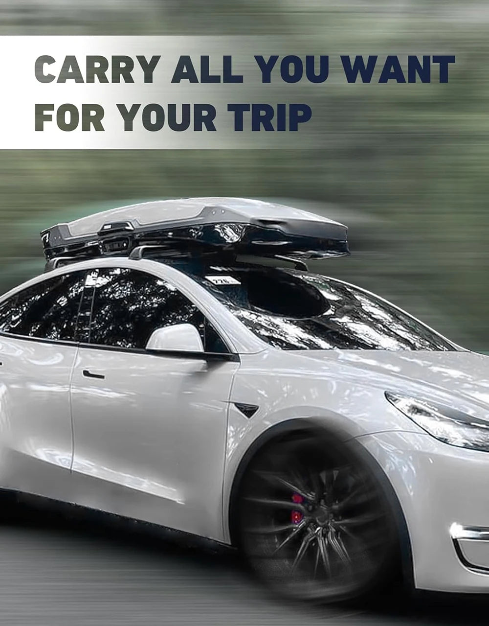 Lockable Aluminum Roof Rack Crossbars — Tesla Model Y (2020–2025 incl. Juniper)