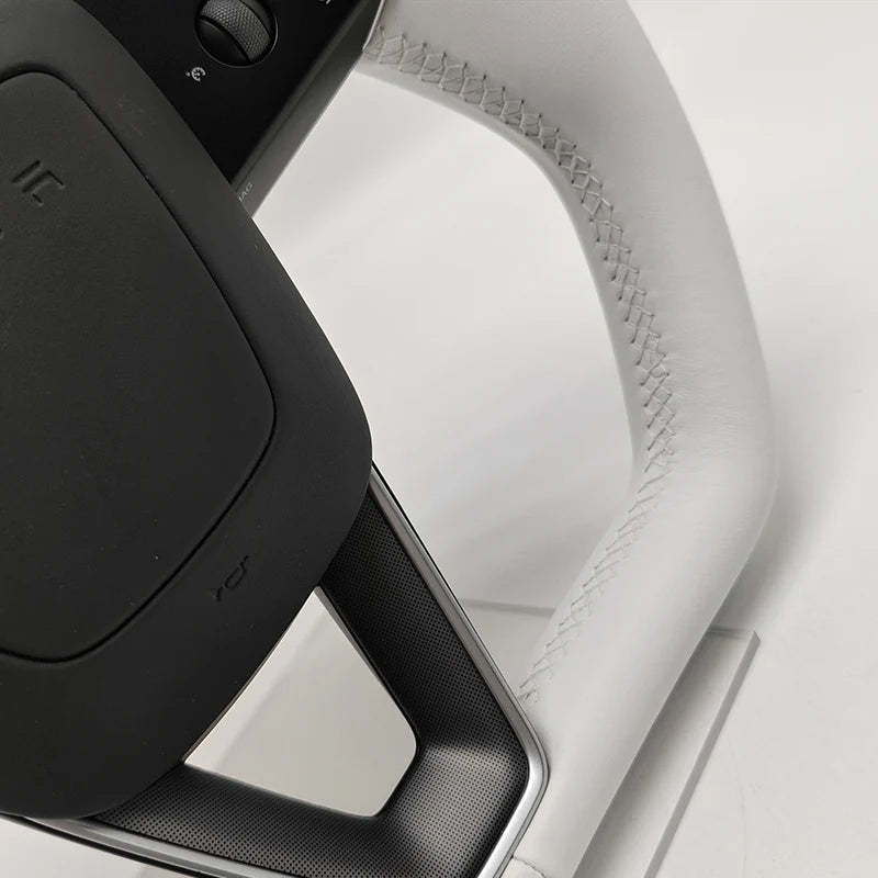 Cybertruck-Style Heated Nappa Yoke Steering Wheel — Model 3 Highland & Model Y Juniper