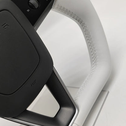 Cybertruck-Style Heated Nappa Yoke Steering Wheel — Model 3 Highland & Model Y Juniper