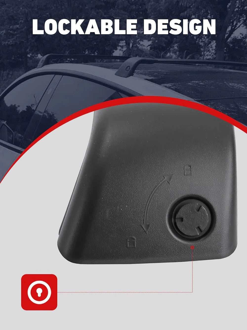 Lockable Aluminum Roof Rack Crossbars — Tesla Model Y (2020–2025 incl. Juniper)