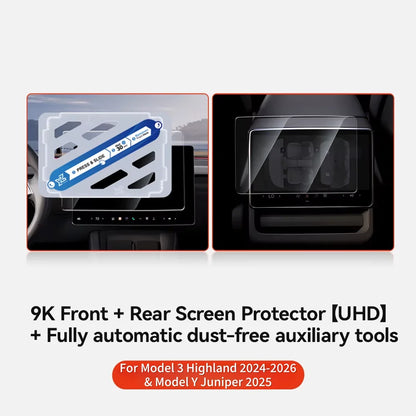 Matte Anti-Glare Tempered Glass Screen Protector — Model 3 Highland / Model Y Juniper