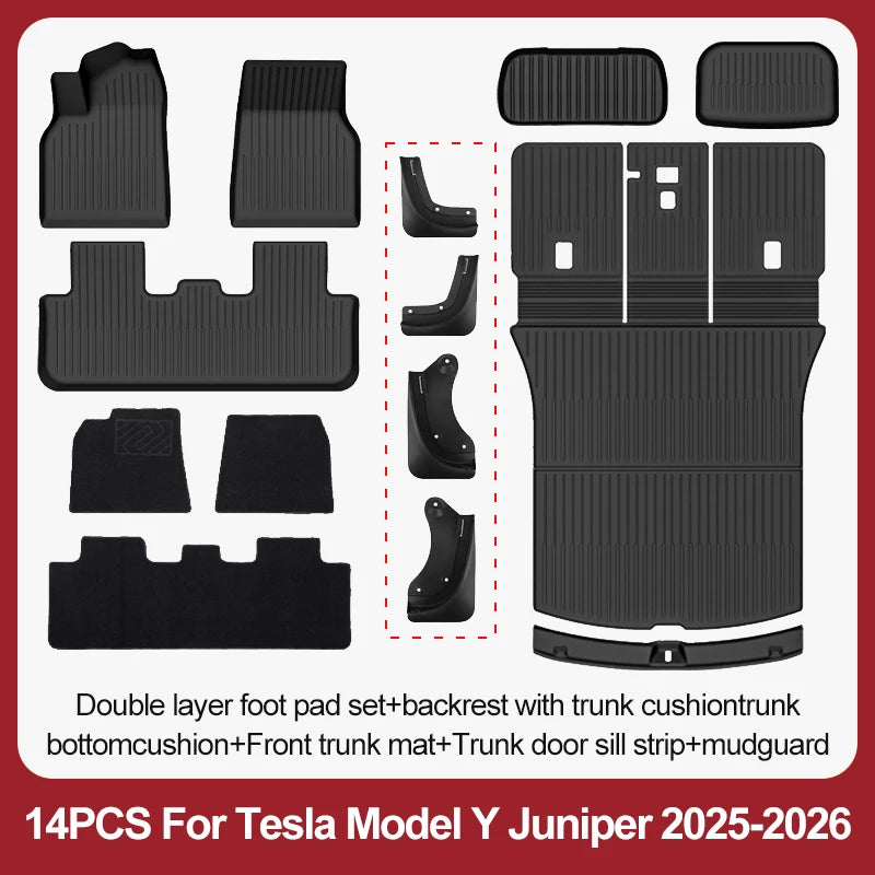 Tesla Model Y Juniper TPE Floor Mats & Cargo Liner (2025+)