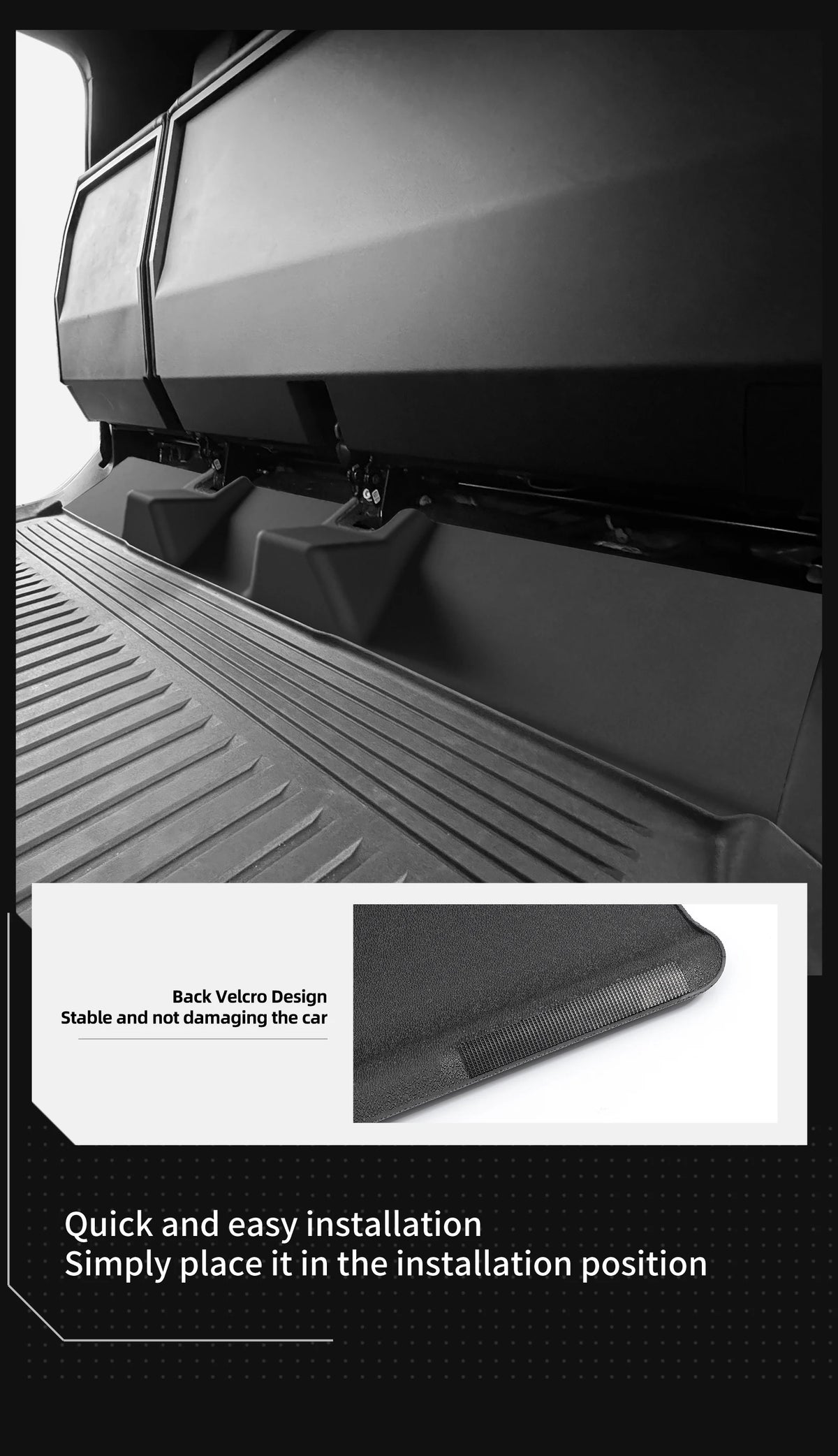 Cybertruck Rear Under-Seat Kick Protection Pad