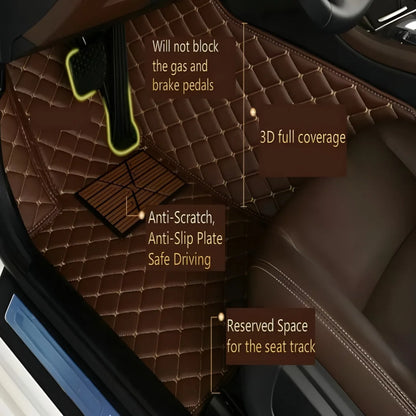 Ford F-150 Lightning All-Weather Leather Floor Mats (2022–2026)