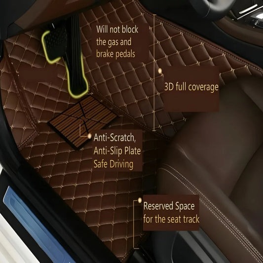 Ford F-150 Lightning All-Weather Leather Floor Mats (2022–2026)