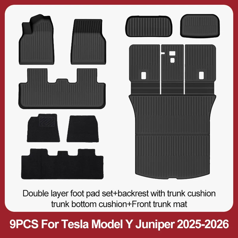 Tesla Model Y Juniper TPE Floor Mats & Cargo Liner (2025+)
